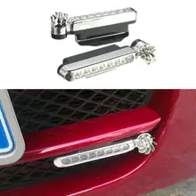 1 пара авто фары светодиодный ветросиловой Автомобиль дневные ходовые огни авто декоративная лампа внешний источник питания для автомобилей дропшиппинг