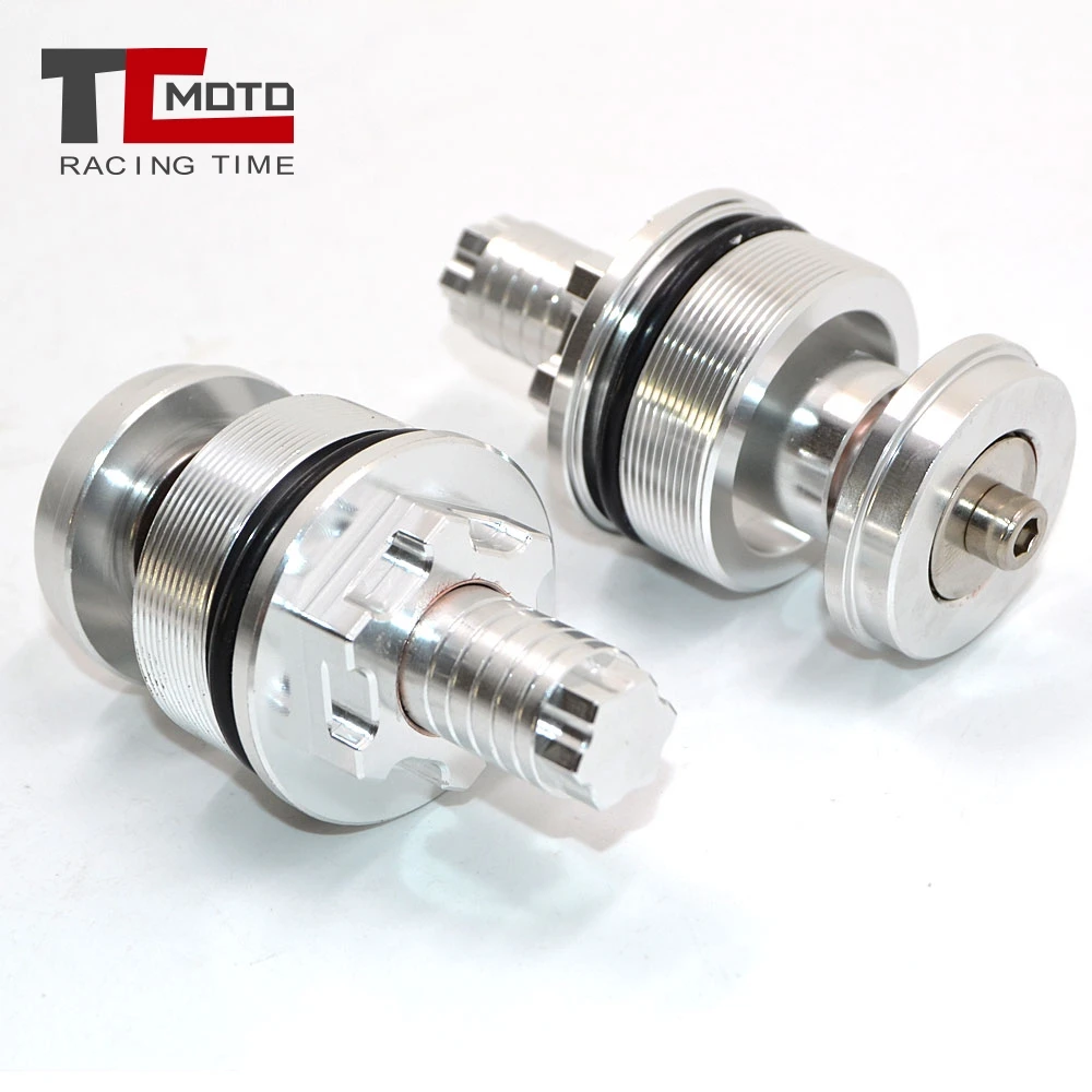 Front shock absorber screw cover Cap Preload Adjusters Fork Bolts For