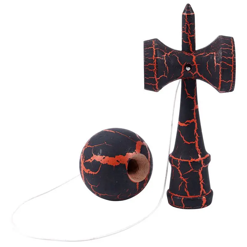 Полный Хрустальный деревянный шар Kendama образование традиционная игра игрушка