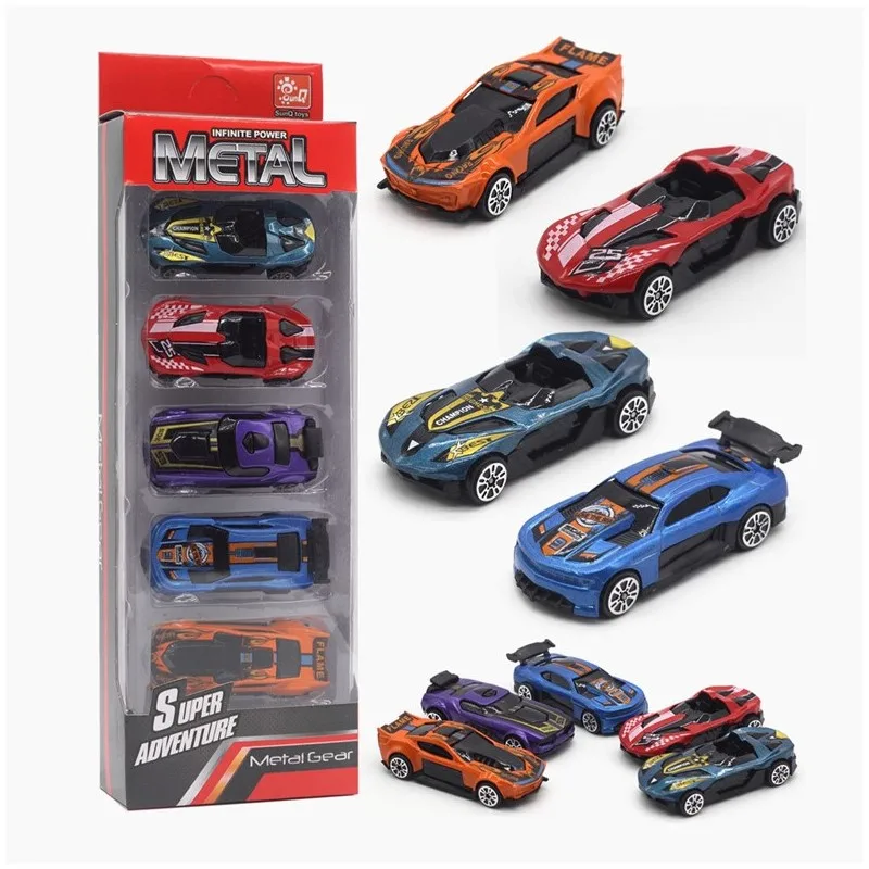 

5 Piese Set Diecast Scale 1:64 Alloy ABS Toy Car Model Military Fire Truck Engineering 15 Styles Vehicles Toys For Children