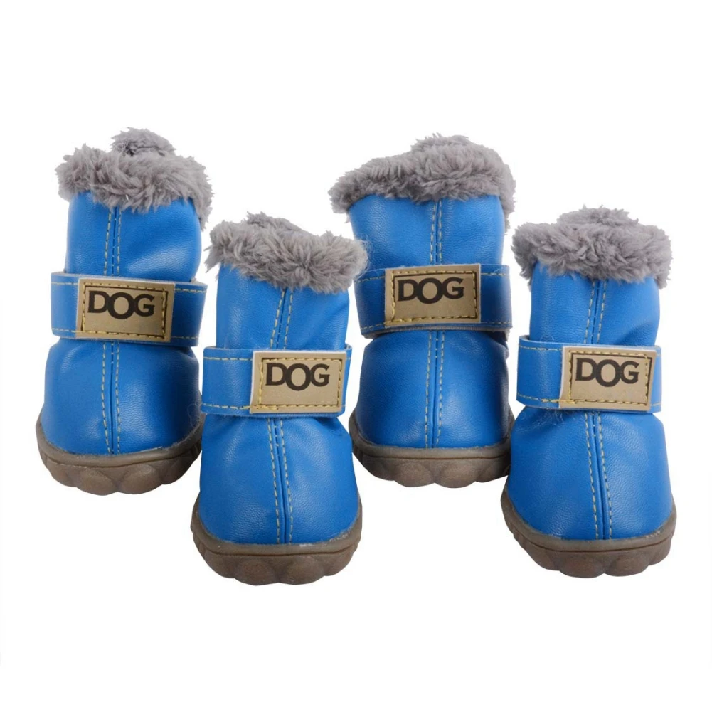 Winter Waterproof Dog Shoes Non Slip Warm Boots
