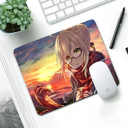 Fate grand order pequeno durável mouse pads almofada do computador acessórios de mesa de escritório kawaii mousepad gamer pc tapete teclado lol