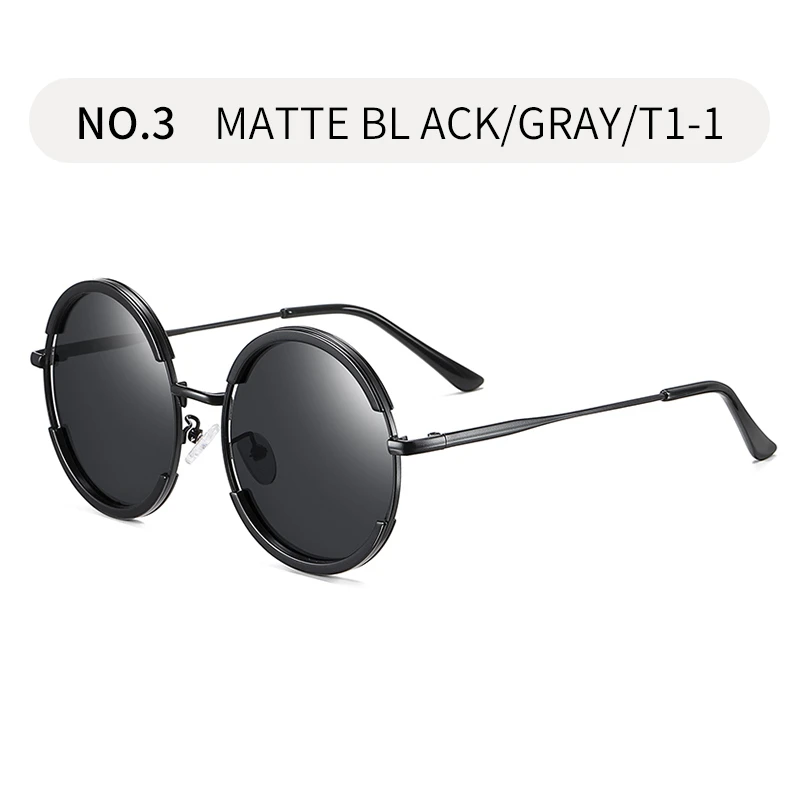 Солнцезащитные очки W2202 - Цвет линз: Matte black grey