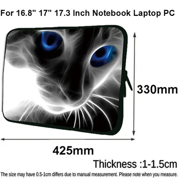

Funda Sleeve Laptop Bag For Girls Women 17" 16.8" Neoprene Sleeve Notebook Case Shockproof Computer 17.3 Bolsas For HP Dell Acer