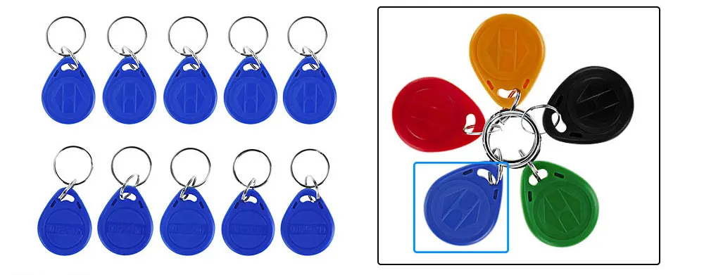 IP68 Waterproof RFID 125KHz Standalone Access Control Keypad with Touch Screen Panel + 10pcs RFID Keyfobs - Famidy.com