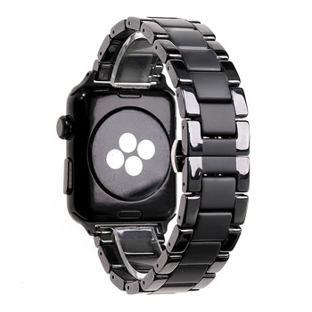 

Applicable to Apple Watch Iwatch1 2 3 4 5th generation 38/40/42/44mm watch strap ceramic and matte watchbands Wristband bracelet