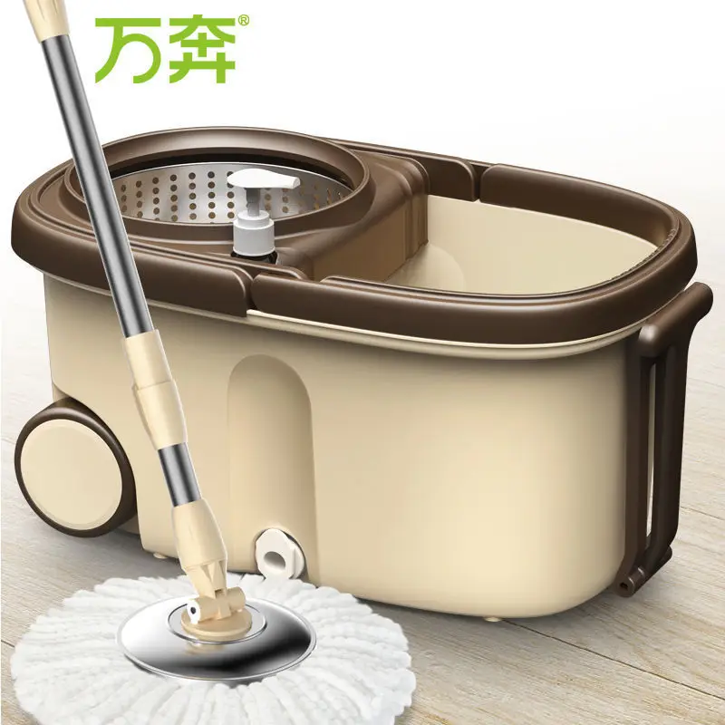 

Red Crown Extra-large Thick Rotating Drag Buckets Mop Mop Household Mop Free Hand Wash Mop Water Thrown Single Driving