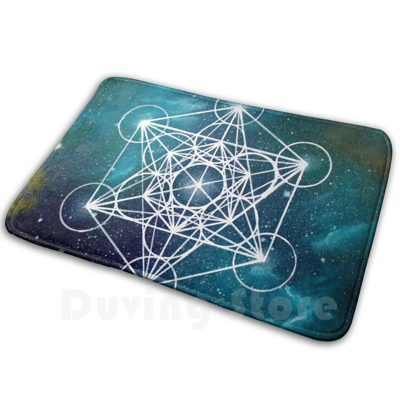 

Metatrons куб Сакральная Geomtery мягкий нескользящий коврик для ванной комнаты 2254 ковер подушка пространство символ в виде геометрических фигур космической Галактики