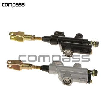 

Rear Foot Brake Master Cylinder Pump 10mm for 50cc-125cc ATVs Chinese Taotao Baja BMS Roketa Dirt Bike Quad 4 Wheeler (Silver)