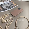 INS Crossbody Lanyard Necklace Marble chain silicone case for iphone 12 Pro Max 12 MiNi 11 Pro Max XR X XS Max 7 8 plus SE 2022 ► Photo 3/6