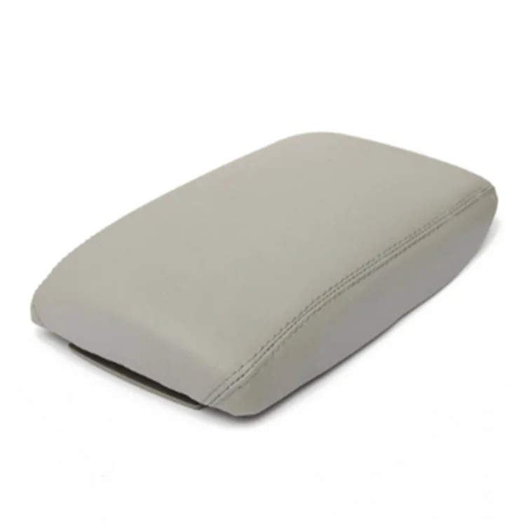 CNWAGNER Auto-Stil Leder Schwarz Beige Grau Auto-Armlehnenabdeckung Mittelkonsole Armlehnenabdeckung für Audi A6 C6 2005-2011 für Autos – Detail 4