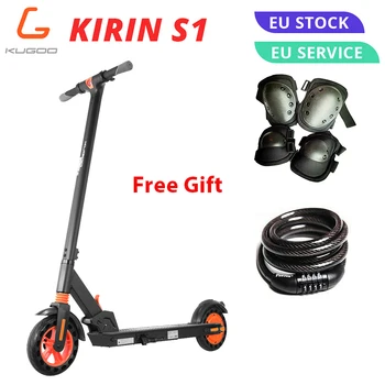 

EU STOCK KUGOO KIRIN S1 Folding Scooter Electric LCD Display Screen Adult 350W APP Control Electric Skateboard Honeycomb Tire
