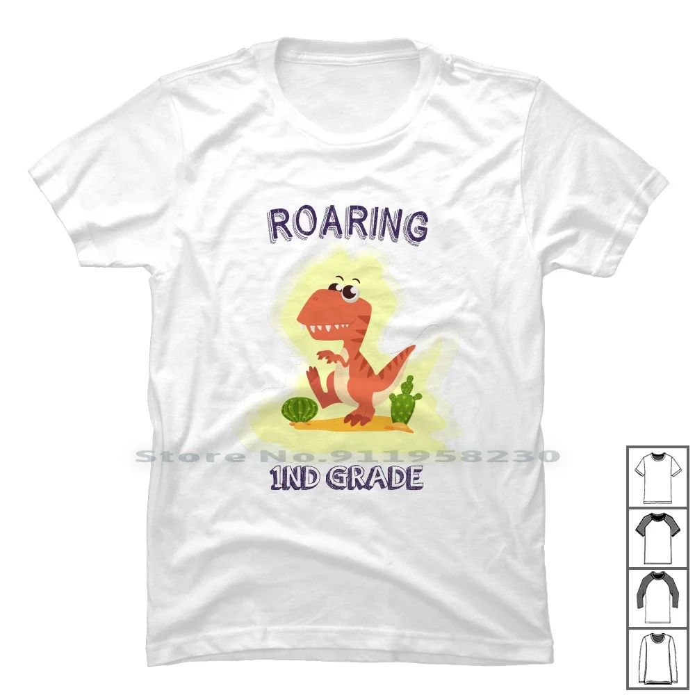 Ritorno A Scuola Maglietta Trex 100% Cotone Scuola Media Asilo Nido Insegnare Cura Del Trex Indietro Rex A Ba