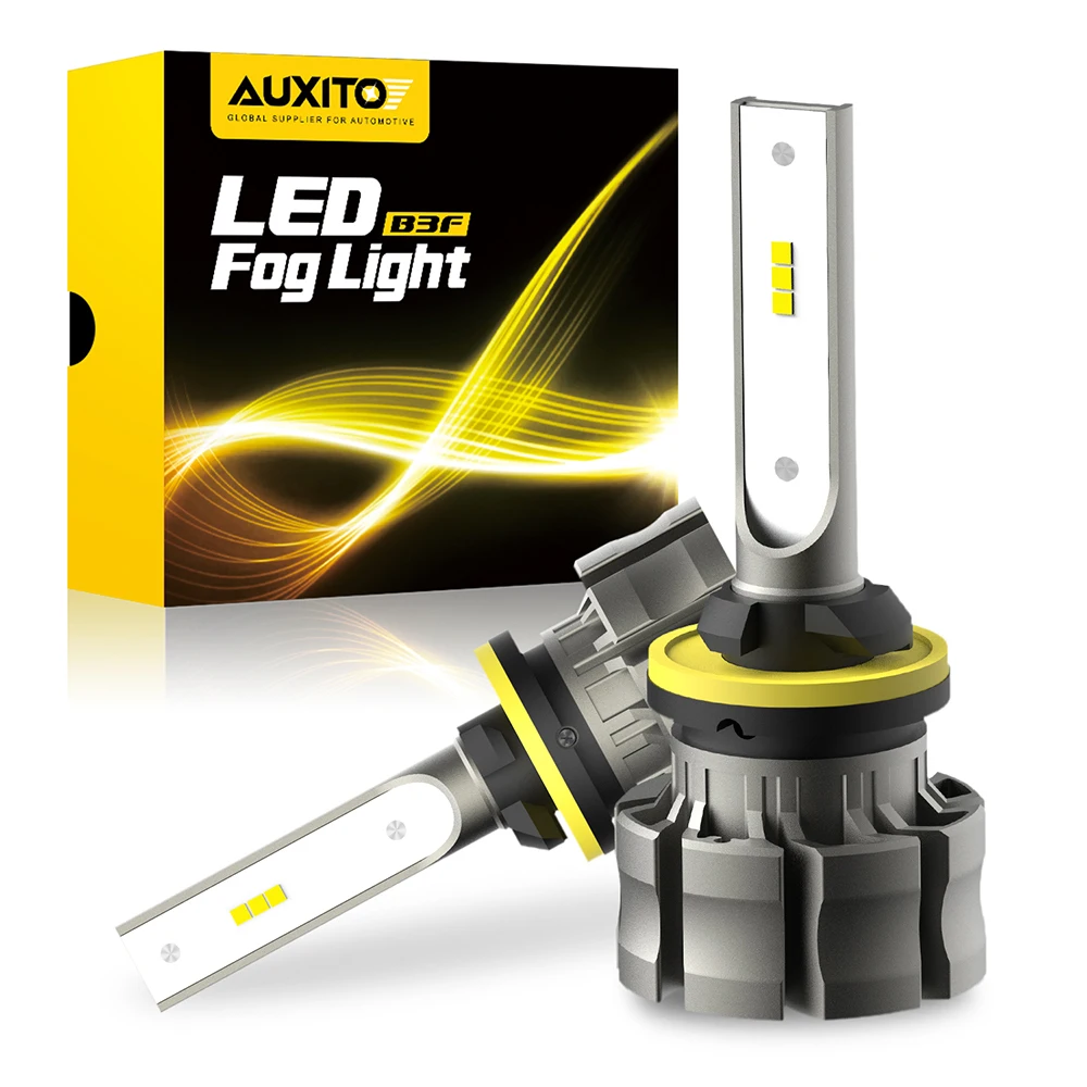 AUXITO 2Pcs H27 880 LED Fog Lamp H27W LED Bulb H27W1 2000LM 6500K White ...