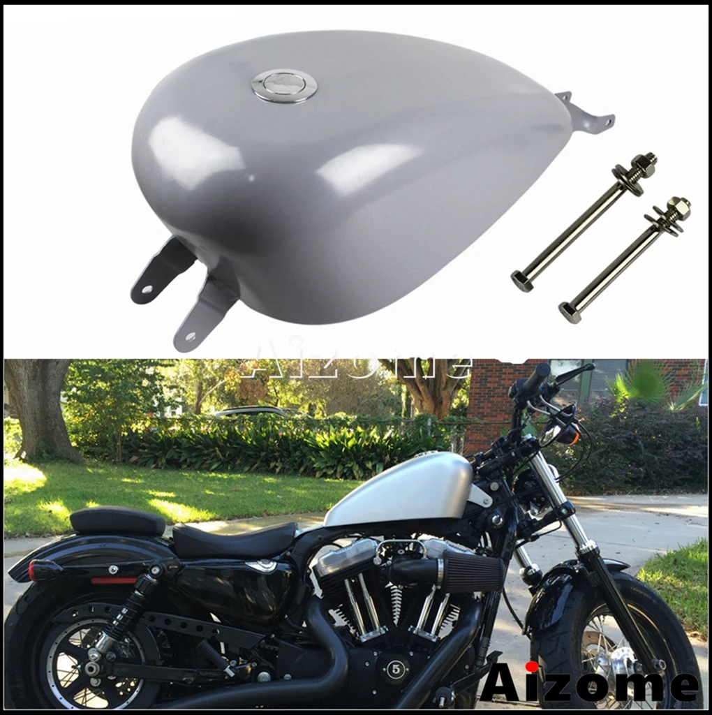 3 галлонов топливный бак для мотоцикла EFI Гладкий Бензобак Harley Sportster XL1200 XL 883 SuperLow