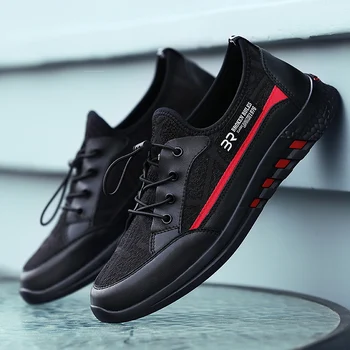 

2020 Spring Autumn New Hot Fashion High Quality Trend Shoe Cool Loafers Flats Designer Shoes Men Lace-up Leather Casual Shoes