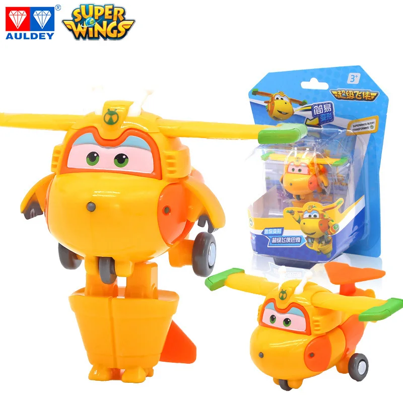 Bucky with box AULDEY, мини Супер Крылья, сезон, Кристал, BUCKY, деформация, фигурки, оригинальная игрушка, трансформирующаяся струя, высота около 5 см - Цвет: Bucky with box