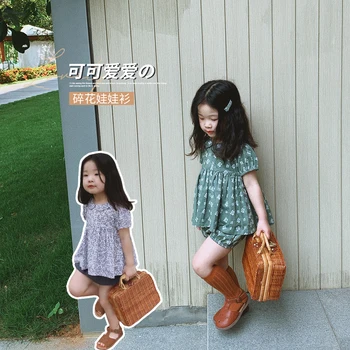 

2020 summer new baby girl doll fashionable shirts princess temperament short sleeve blouse