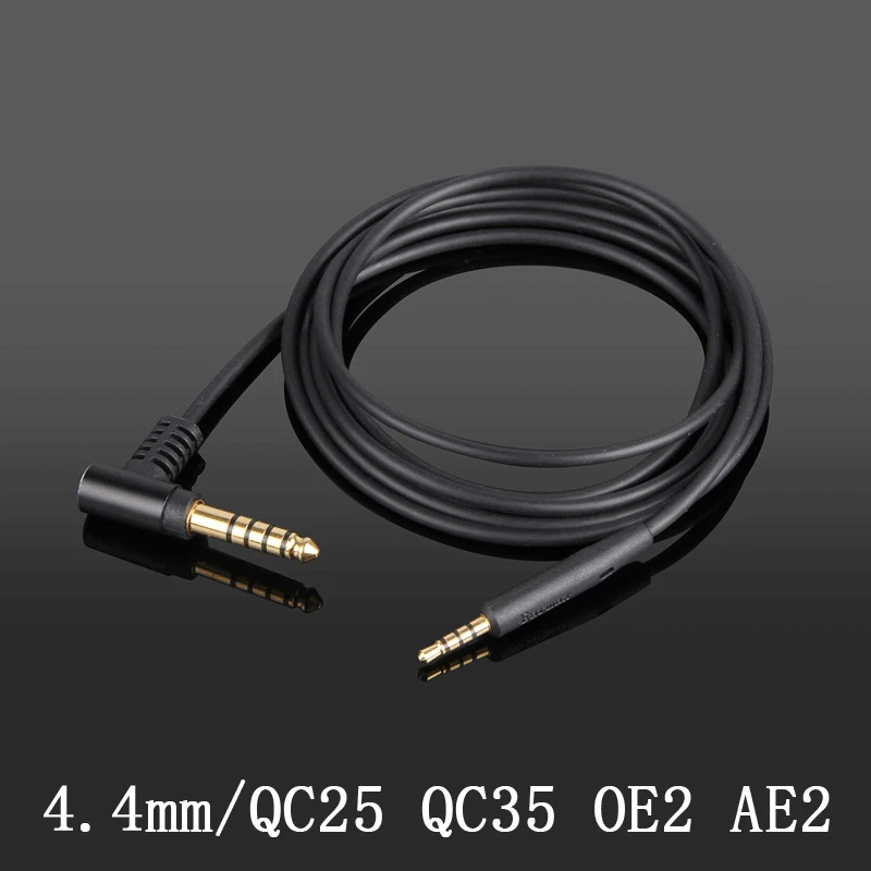 

Кабель Балансирующий для наушников Bose QC25 QC35 AE2 OE2, кабель обновления для наушников OCC 99.999%, однокристальный медный посеребренный кабель 4,4/2,5 мм