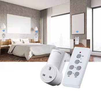 

For UK Smart Socket Wireless Remote Control Power Outlet 433Mhz Indoor Smart Home Rf Outlet for Broadlink Rm Pro Bub