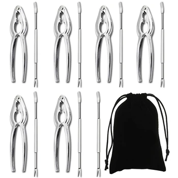 

Seafood Tools Set Including 7 Forks and 6 Lobster Crab Crackers Nut Clip Nut Cracker Set Seafood Tool Kit Nut Cracker Tool