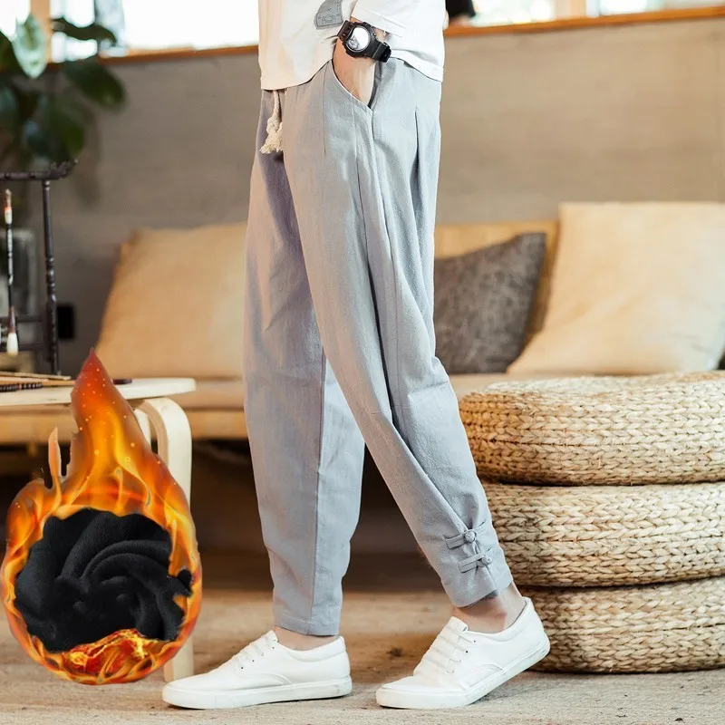 110 KG Soft Solid Gray Joggers Men 