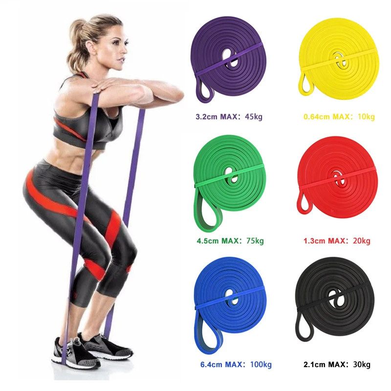 Resistance Stretch Loop Bands Fitness Exercise Crossfit Strength Weight Training 