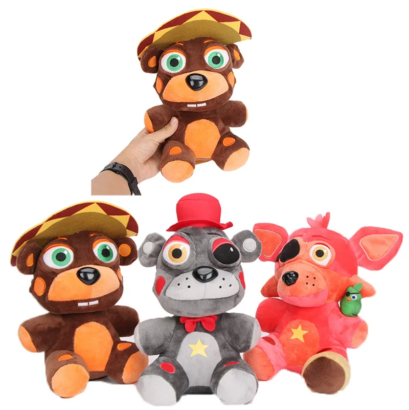 Игрушка плюшевая FNAF Фредди фазбер 25 см симулятор пиццы рокстар Фокси левша