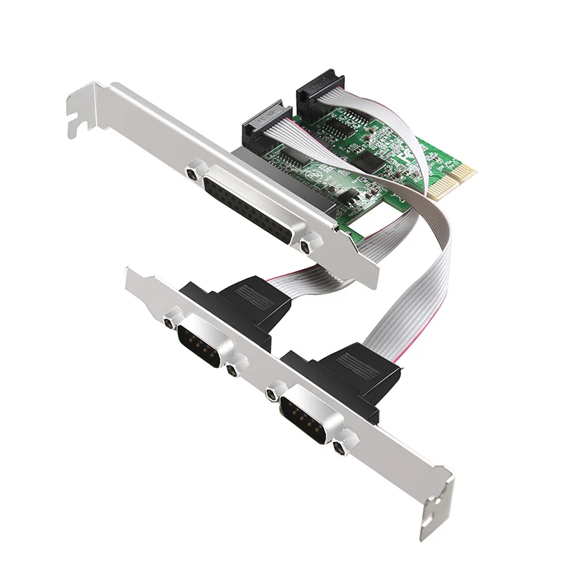 The PCIe to parallel card DB25 LTP PORT with chip AX99100b I/O card