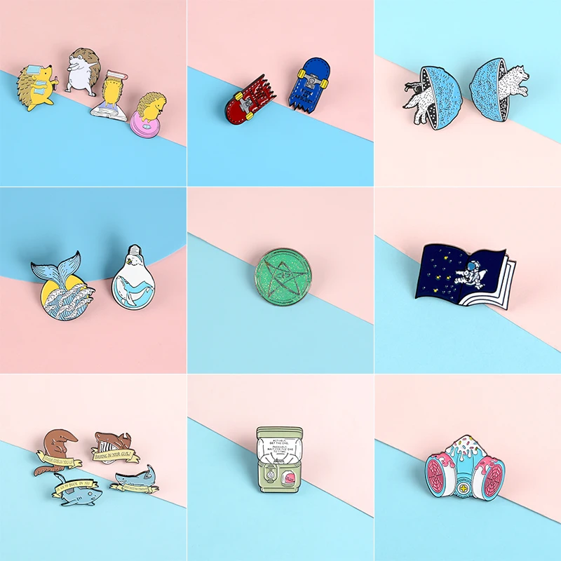 Новинка значок для скейтборда веселая игра с респираторной маской мороженого