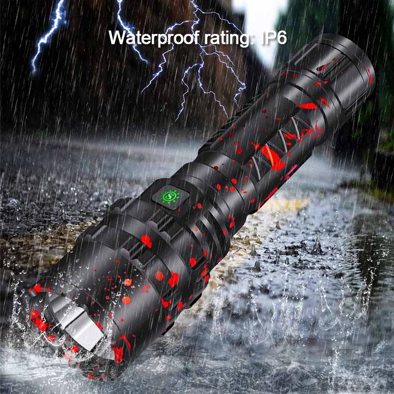 

Hunting Weapon Light Powerful lumen xhp50.2 most powerful flashlight 26650 usb torch xhp50 lantern 18650 hunting lamp hand light