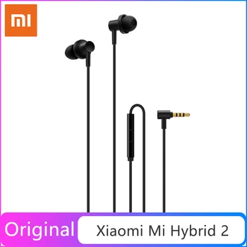 

Original Xiaomi Mi Hybrid 2 Earphone In-Ear Wired Control Dual Driver Dynamic Balanced Armature With Mic For Redmi Note 7