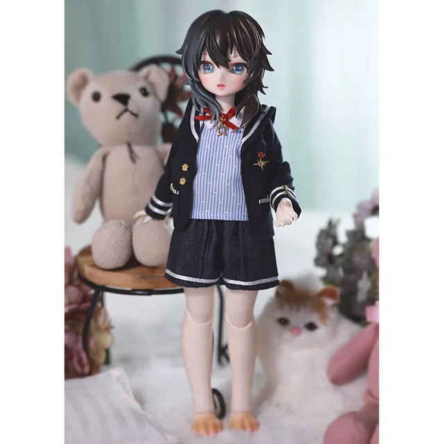 BJD Doll Shuga Fairy Foe 1/6 Resin Toys for Kids Surprise Gift for Girls Doll Anime Figure Toy Resin Wig Animal Version 5