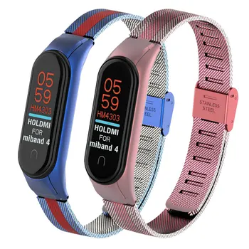

Metal Strap For Xiaomi Mi Band 4 3 Stainless Steel Wrist Strap For Xiaomi Miband 4 3 Bracelet For Mi Band 4
