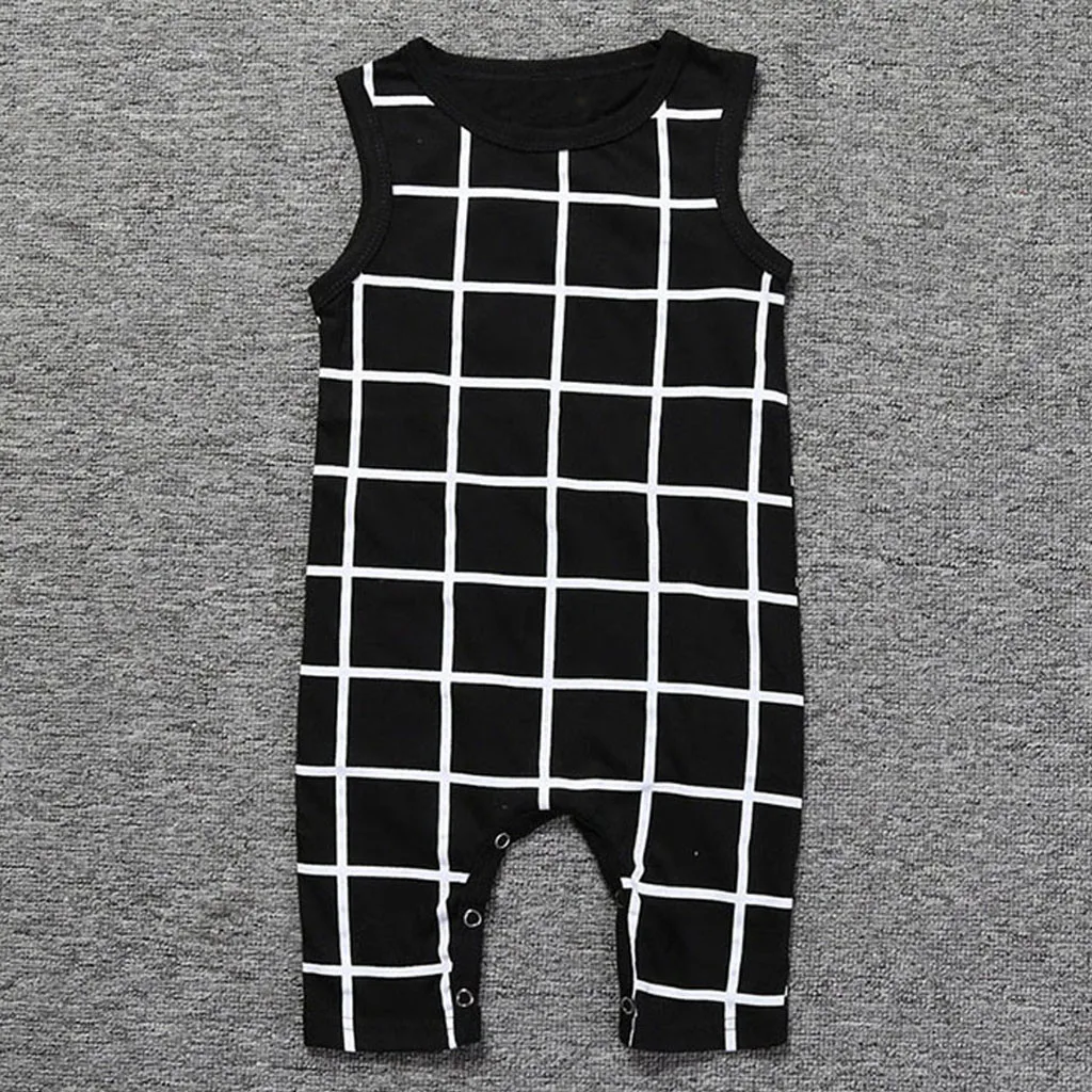 Одежда для новорожденных, комбинезон для маленьких мальчиков, зимняя одежда, костюм, комбинезон, комбинезон disfraz bebe на Хэллоуин,, без рукавов, 0-24 м, в клетку, Z4