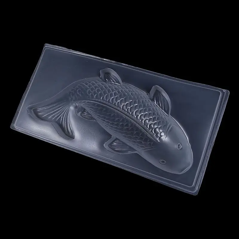 3D Koi рыба Пластиковая форма для шоколадного торта Желе ручной работы Sugarcraft плесень DIY M4YD
