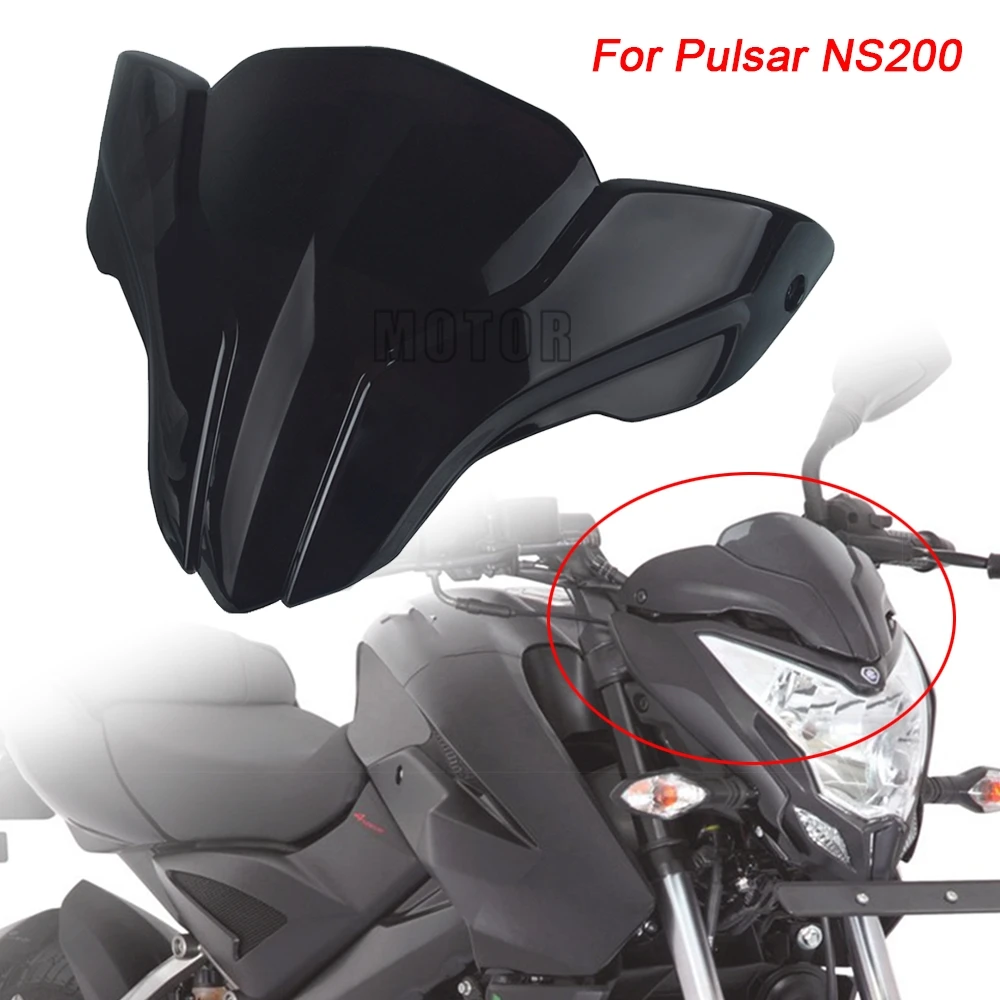 Motorcycle Accessorie Windshield Wind screen Plastic Air Deflectors Protecto Fors Pulsar NS 200 2018 2019 2020|Covers & Ornamental Mouldings| - AliExpress