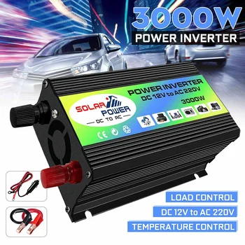 

3000W Car Inverter Power Inverter DC 12V to AC 220V Boat Voltage Power Converter USB Charger Converter with 2 USB