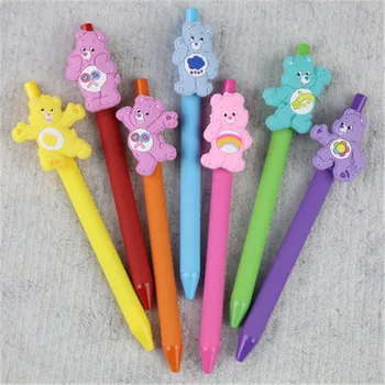 

6 PCS Cute Gel Pen Kawaii Gel Pen 0.5mm Black ink Candy color pens for Kid Gift escritorio Papelaria School Supplies