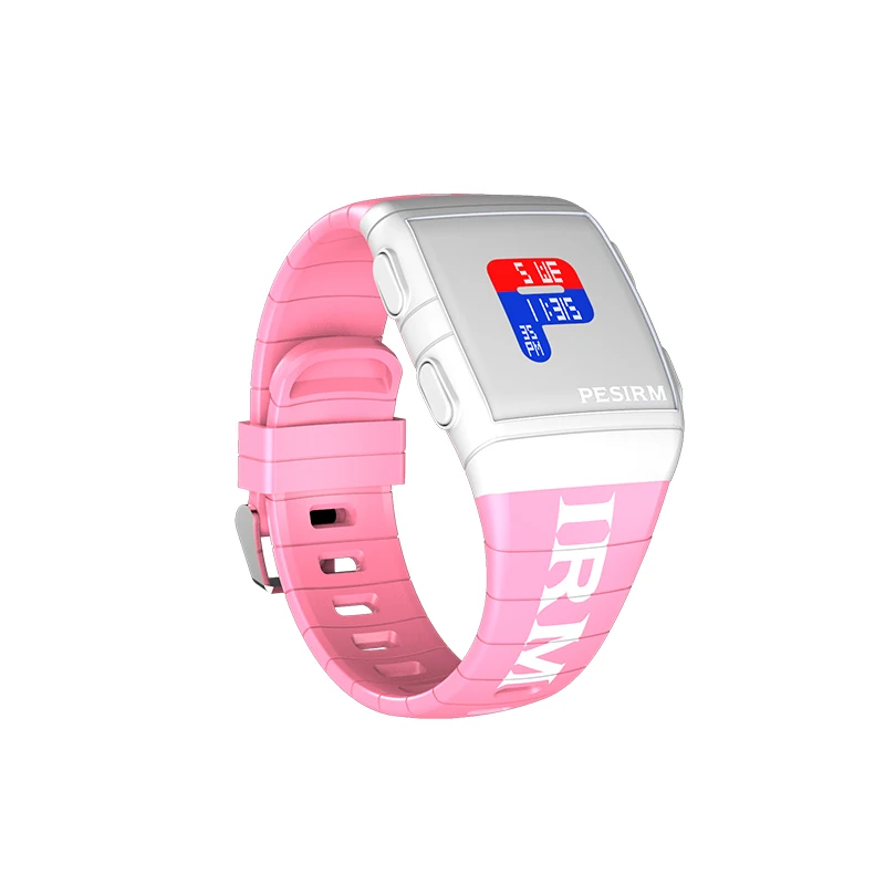 white-pink PESIRM, мужские цифровые часы, модные спортивные водонепроницаемые часы для дайвинга, мужские часы - Цвет: white-pink