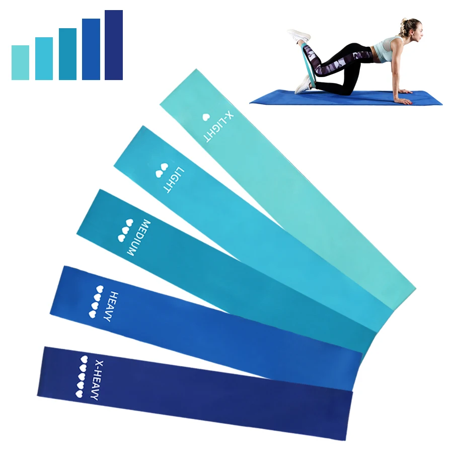 Bandas elásticas de resistencia para Fitness, cintas de goma para Crossfit, entrenamiento, botín, deporte, Yoga, fuerza, equipo para el hogar