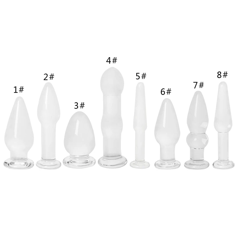 HOT 1PC Glass Anal Vaginal Dildo Butt Plug Beads Erotic Stimulator Adult Sex Toy #E015C# | Красота и здоровье