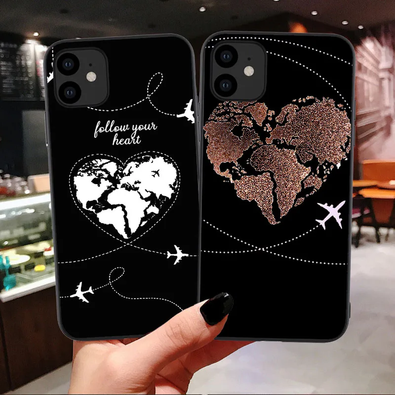 Силиконовый чехол для iPhone 11 Pro Max Travel Airplane мягкий 6 6s 7 8 Plus X XR XS MAX | Мобильные