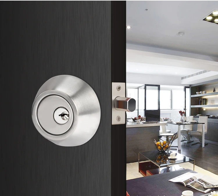 Description Picture 2 of itemStainless Steel Single Dead Bolt Door Lock Colorful Home Door Gate Double Cylinder Deadbolt Gate lock