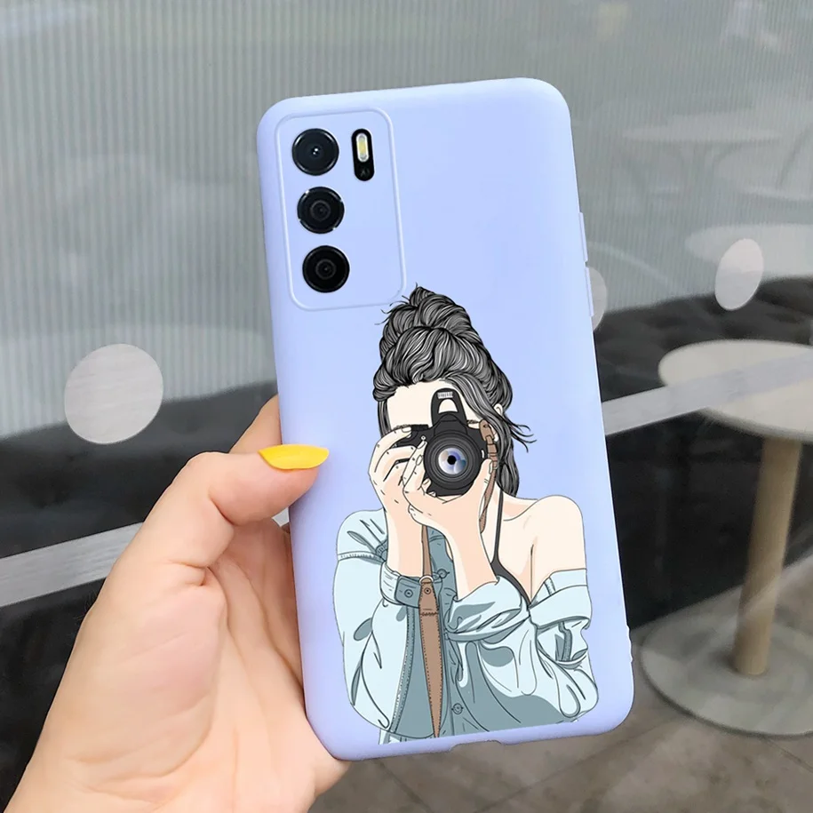 Love Heart Case For OPPO A16 Cover OPPOA16S Phone Case Shockproof Silicone Bumper For OPPO A16 CPH2269 A 16 S Back Cover Housing oppo phone cover