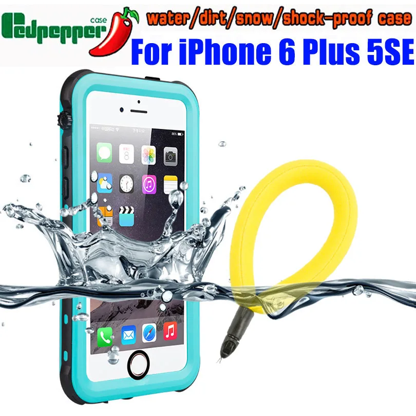 Водонепроницаемый чехол для IPhone 6 Plus 5 SE 2020 Оригинал RedPepper IP68 Подводный ПК TPU 7 8