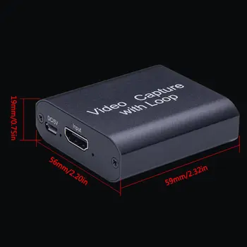 

Capture Card Video Capture 4K 1080P USB 2.0 Video Capture Card Grabber