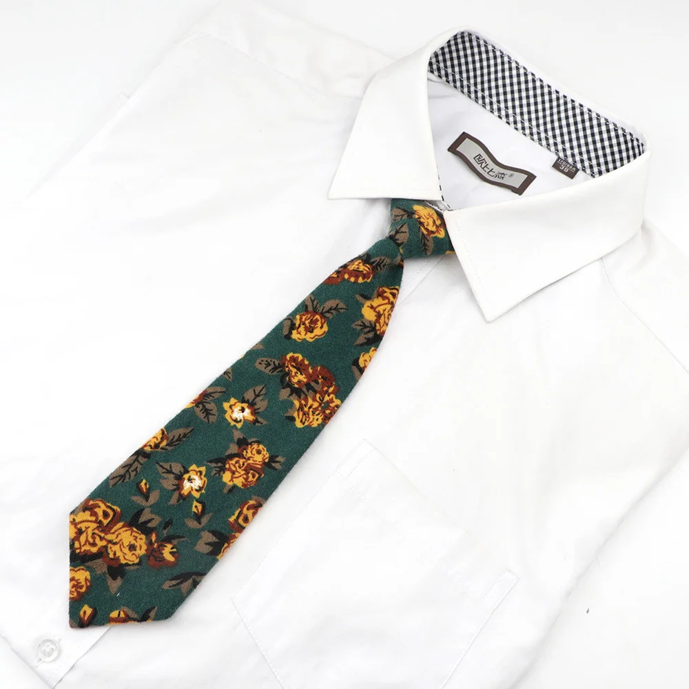 11 Fashion 30cm Cotton Floral Striped Vintage Kids College Casual Necktie Girl Cute School Daily Uniform Bow Tie Shirt Accessories - Цвет: 11