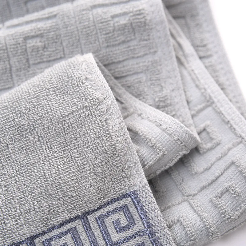 Wholesale creative new adult cotton towel home soft absorbent jacquard bath towel gift cover custom logo