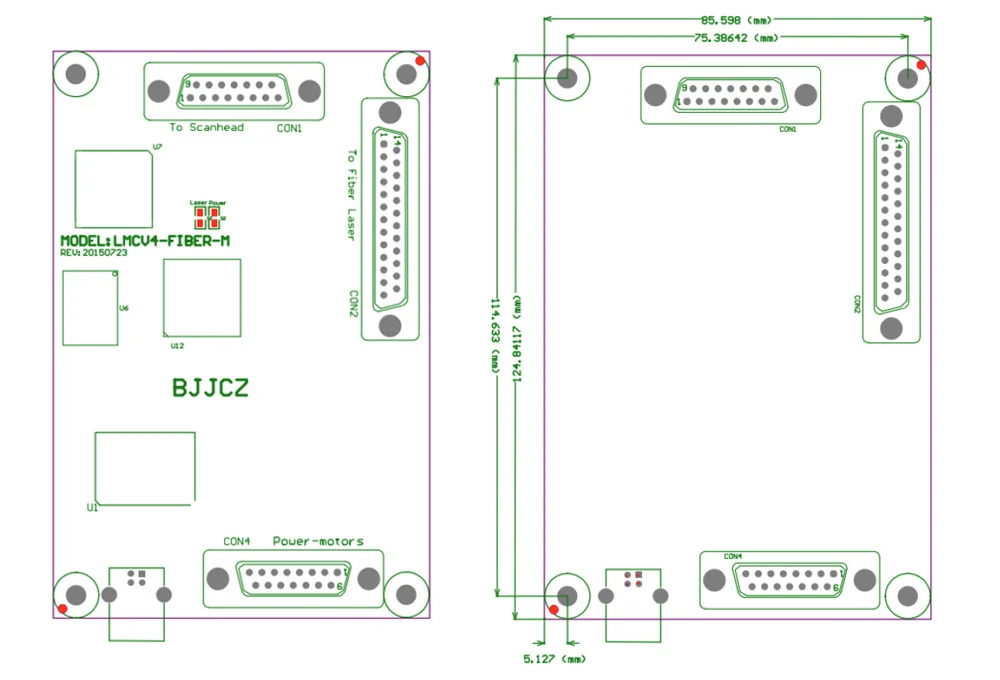 BJJCZ Лазерная Маркировочная плата контроллера простая экономичная JCZ карта V4 Ezcard для волоконной лазерной маркировочной машины